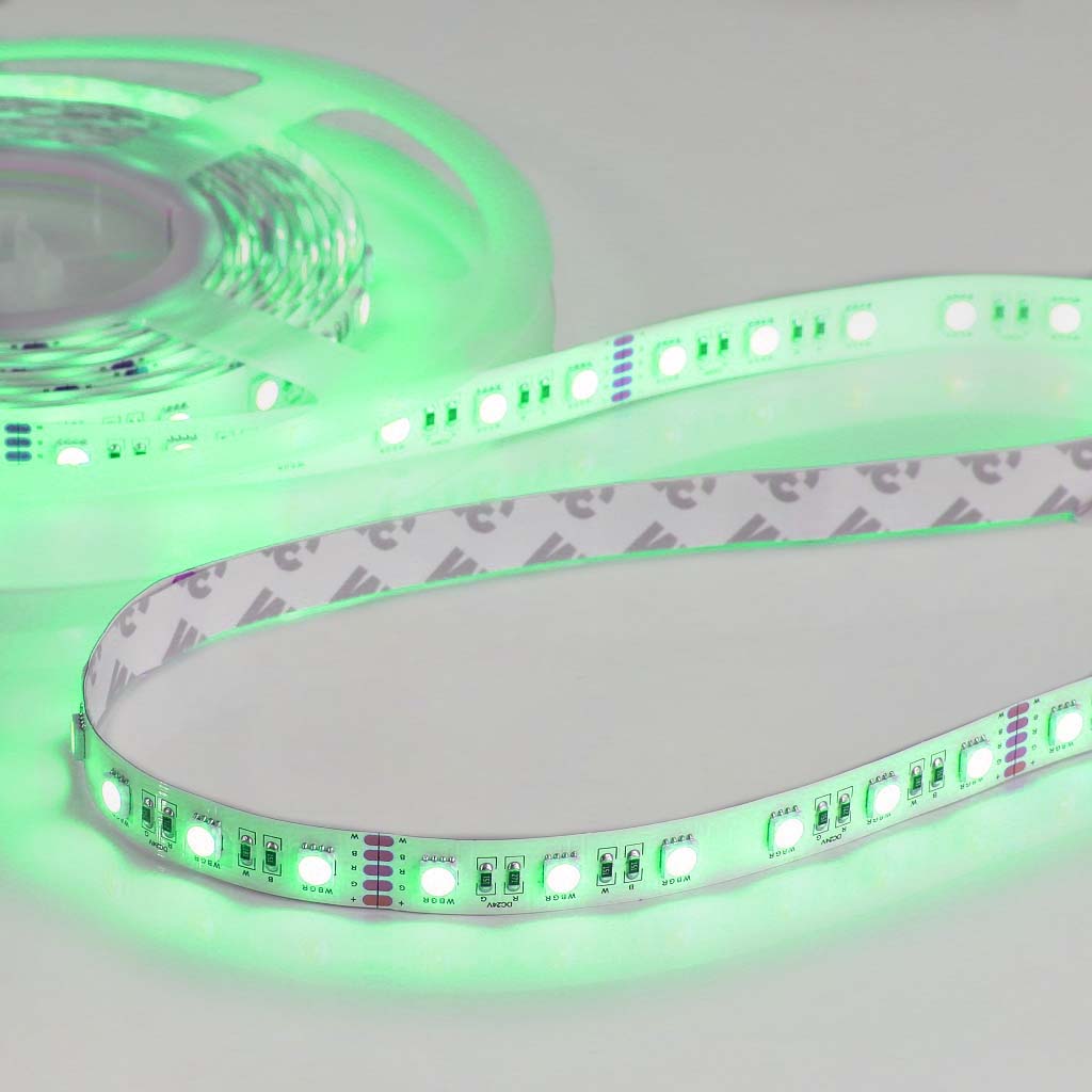 Flex Stripe 24V, 19.2W, RGBW/2700K, CRI90, 60LED, IP20, 12mm - 5 meter
