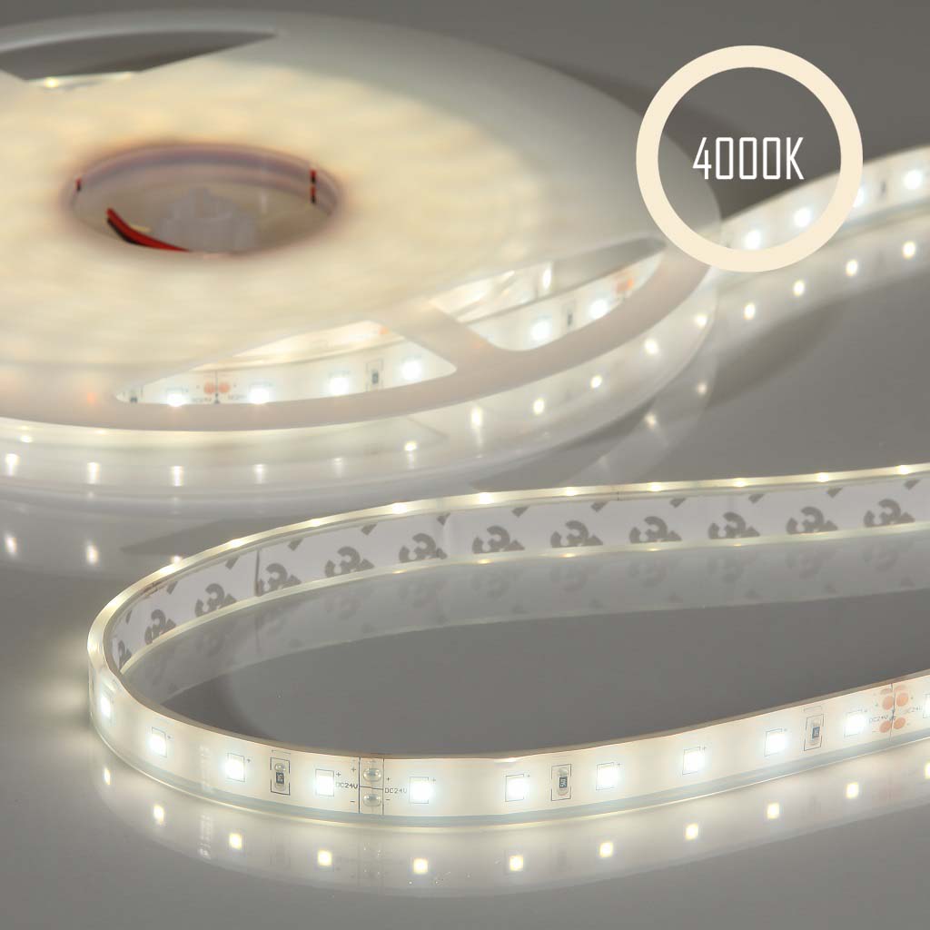 Flex Stripe 24V, 14.4W, 4000K, CRI90, 60LED, IP68, 12,5mm - 5 meter
