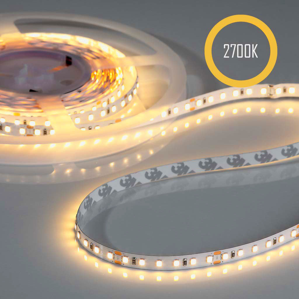 Flex Stripe 24V, 4.8W, 2700K, CRI90, 60LED, IP20, 8mm - 5 meter