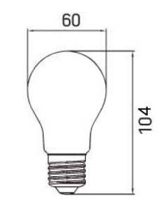 LED-Filament 24V, 8W, 2700K, E27