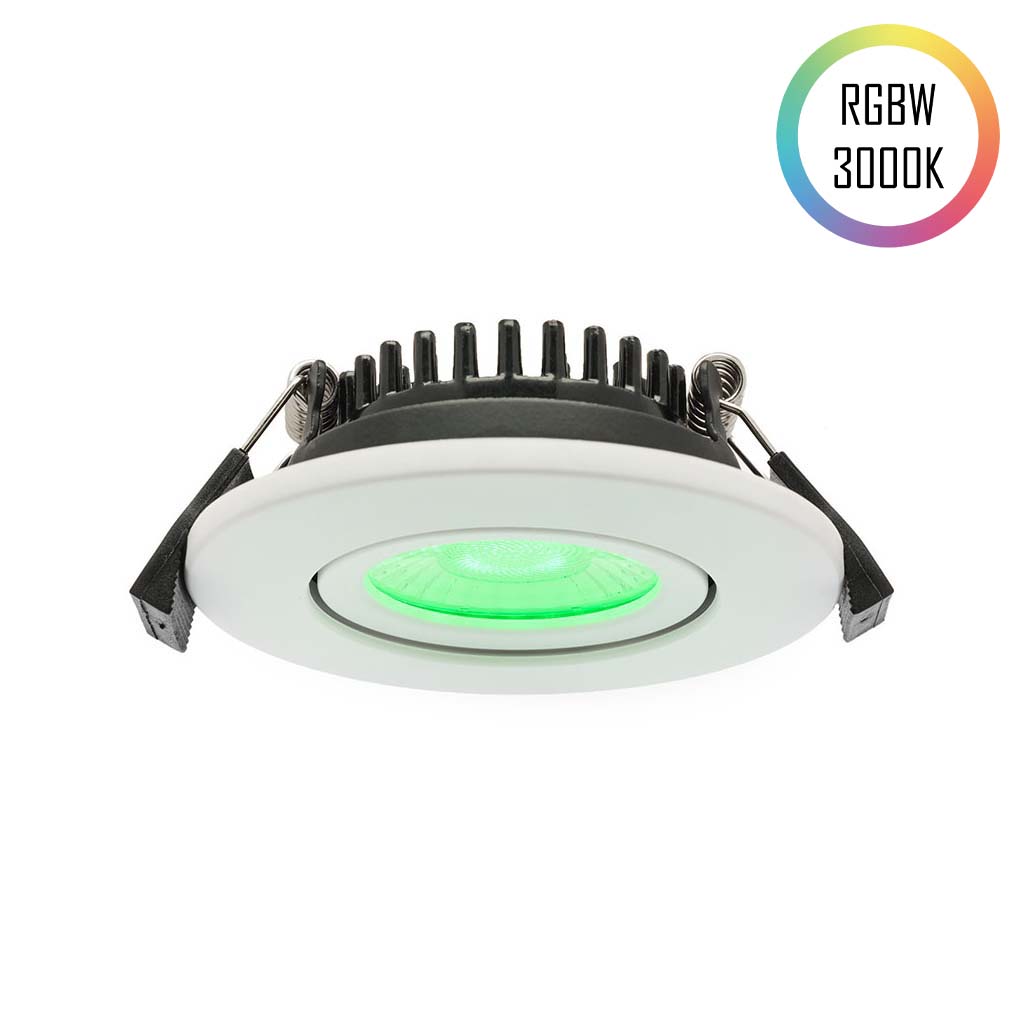 LED-Swing Spot 24V, 5W, RGBW/3000K, CRI90