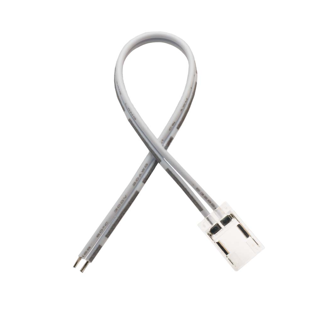 LED Verbinder, 2-polig, 8mm, LED-Anschlusskabel, COB