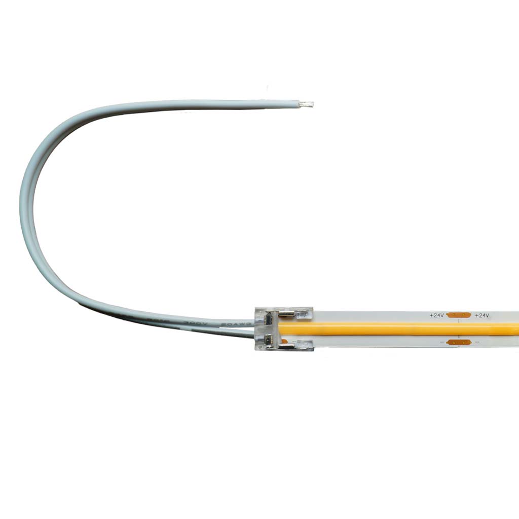 LED Verbinder, 2-polig, 10mm, LED-Anschlusskabel, COB