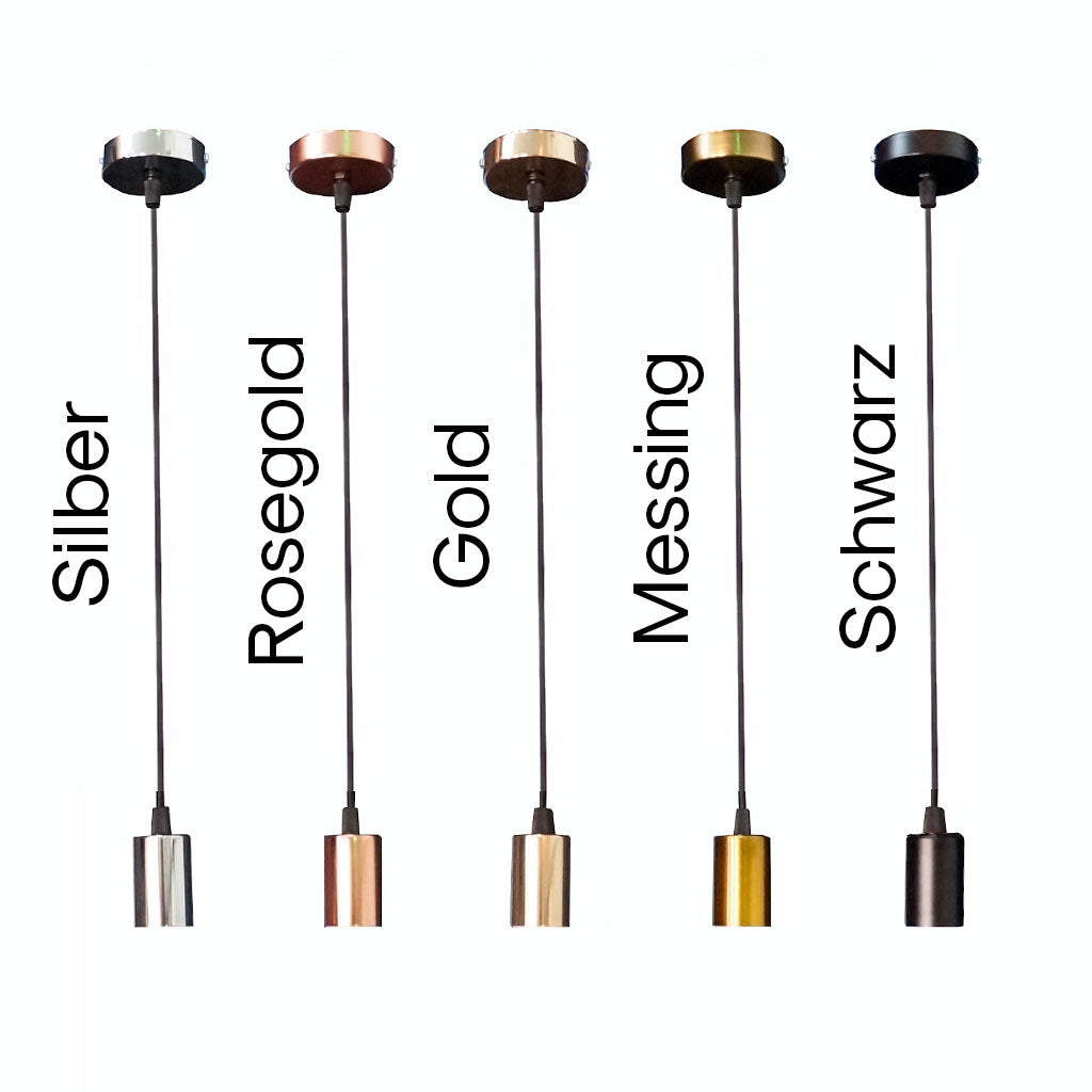 Schnurpendel mit Textilkabel, E27 Sockel