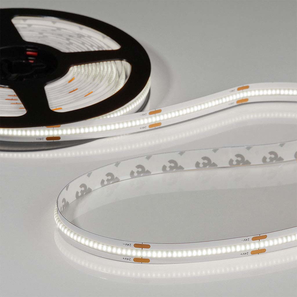 Flex COB CCT LED-Streifen 24V, 14W, 2200K/5700K, CRI90, 604LED, IP20, 10mm - 5 meter