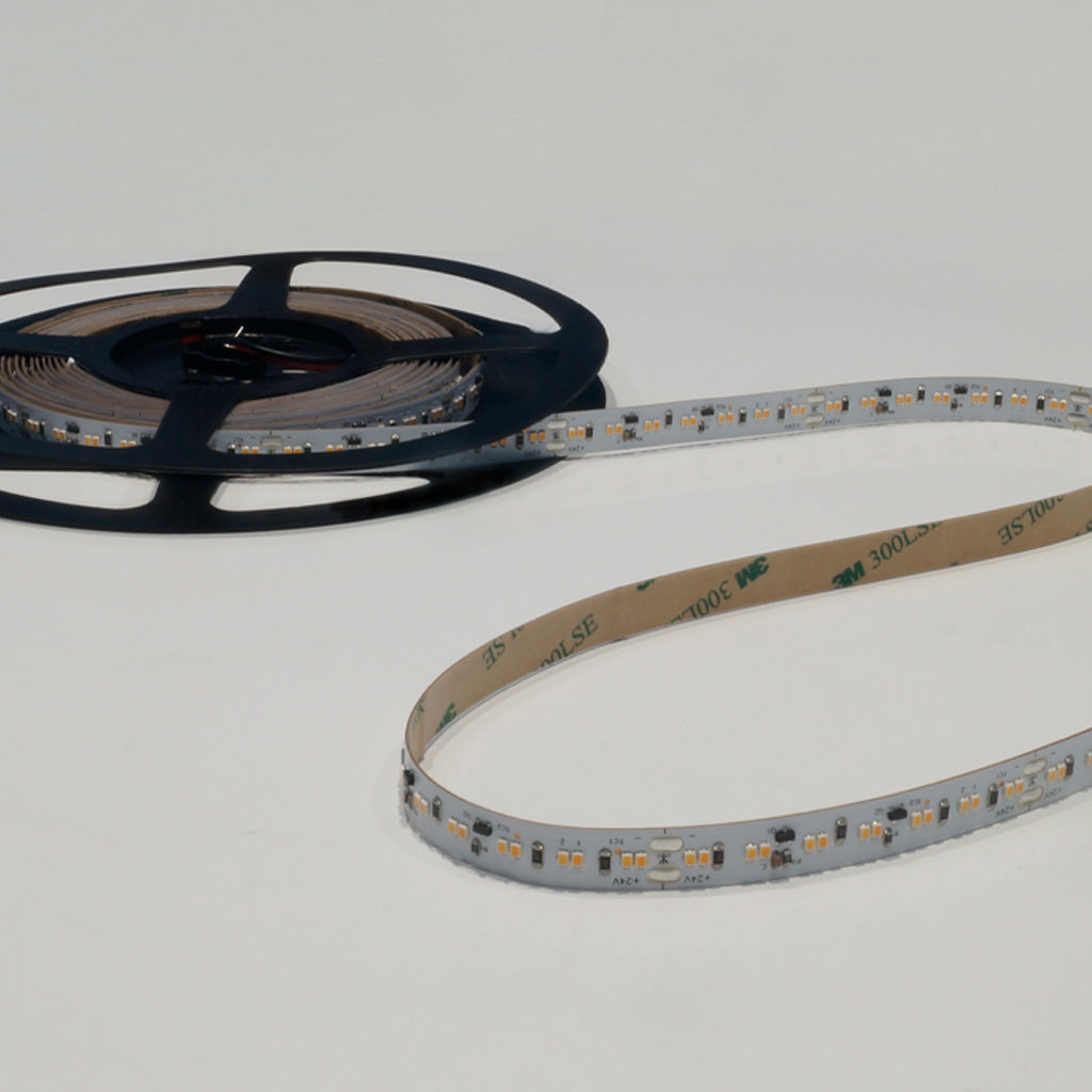Dim To Warm LED-Stripe 24V, 17W, 3000K-2200K, CRI90, 224LED, IP20, 10mm - 5 meter