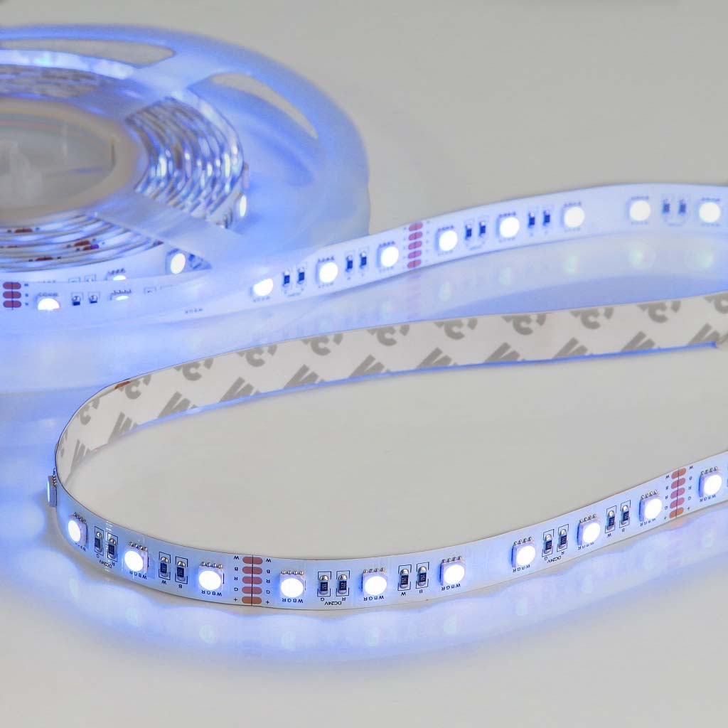 Flex Stripe 24V, 19.2W, RGBW/3000K, CRI90, 60LED, IP20, 12mm - 5 meter