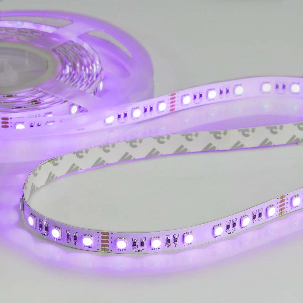Flex Stripe 24V, 19.2W, RGBW/3000K, CRI90, 60LED, IP20, 12mm - 5 meter