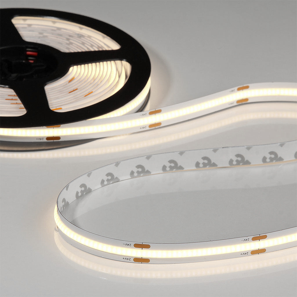 Flex COB-Stripe 24V, 8W, 3000K, CRI90, 320LED, IP20, 8mm - 5 meter