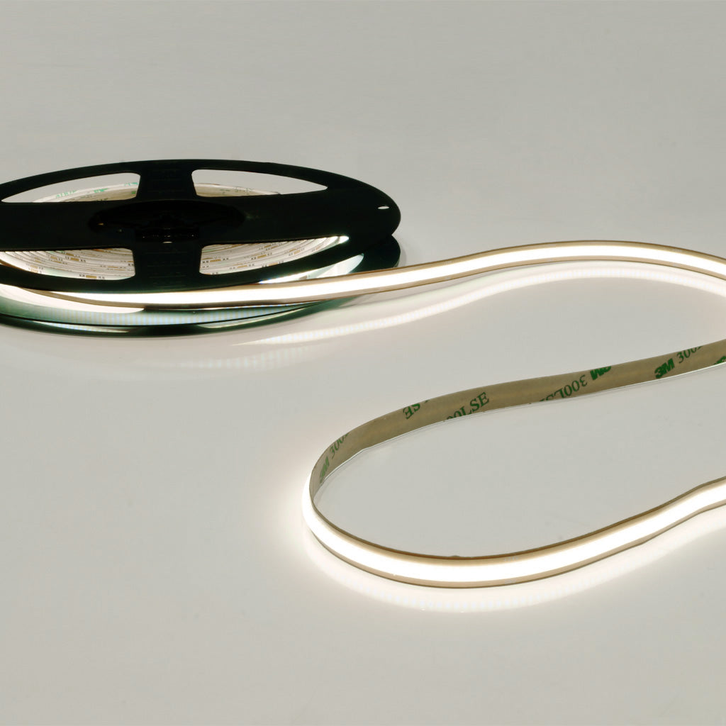 Cut Anywhere COB LED-Stripe 24V, 13W, 3000K, CRI90, 528LED, IP20, 8mm - 5 meter