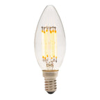 LED-Filament Kerze, 24V, 5W, 3000K, E14 (Adapter E27)