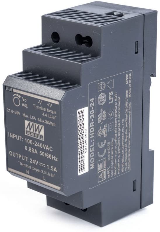 HDR-30-24 Hutschienen-Netzteil (DIN-Rail) Konstantspannung, 36 W 0 - 1,5 A 24 V/DC PFC